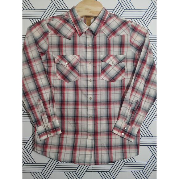 Mens Wrangler Long Sleeve Pearl Snap Size XL - Picture 1 of 4